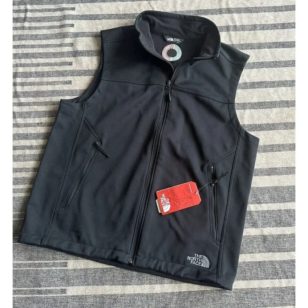 NEW The North Face Wind wall Ridge line soft shell vest. EMBROIDERED